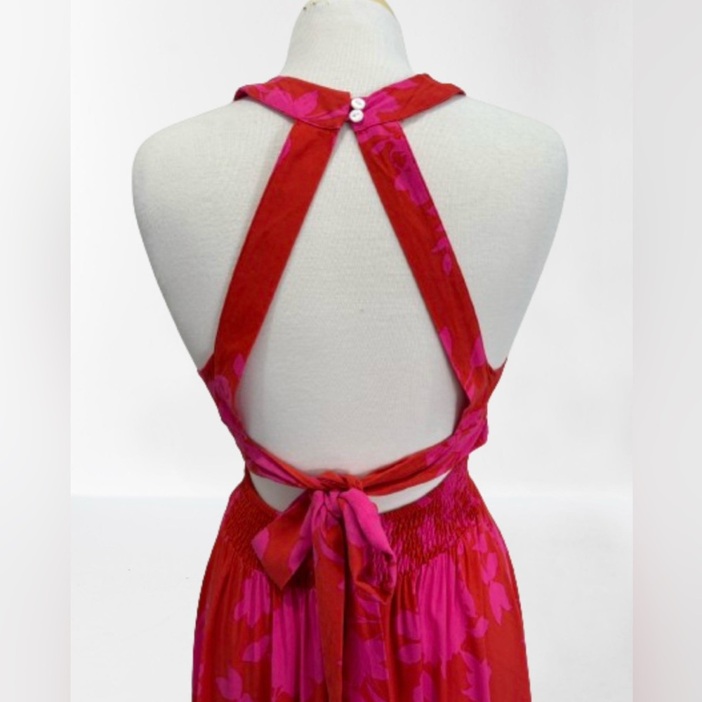 Petal & Pup Pink Floral Maxi Dress - Picture 4 of 6
